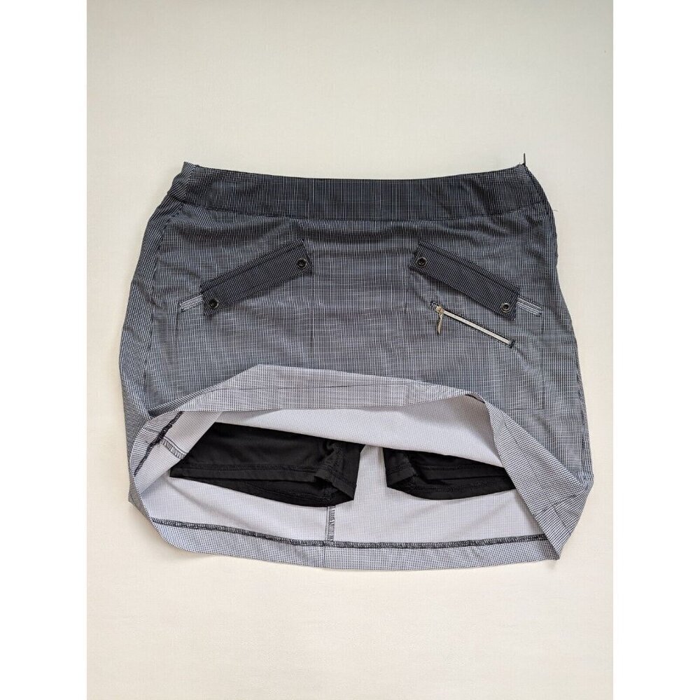 Jamie Sadock Galleria Golf Skort Skirt Black And WHite Size 12 RN#92499 - Picture 3 of 8